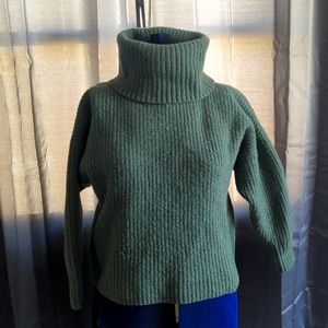 Polo Ribbed Turtleneck Sweater M